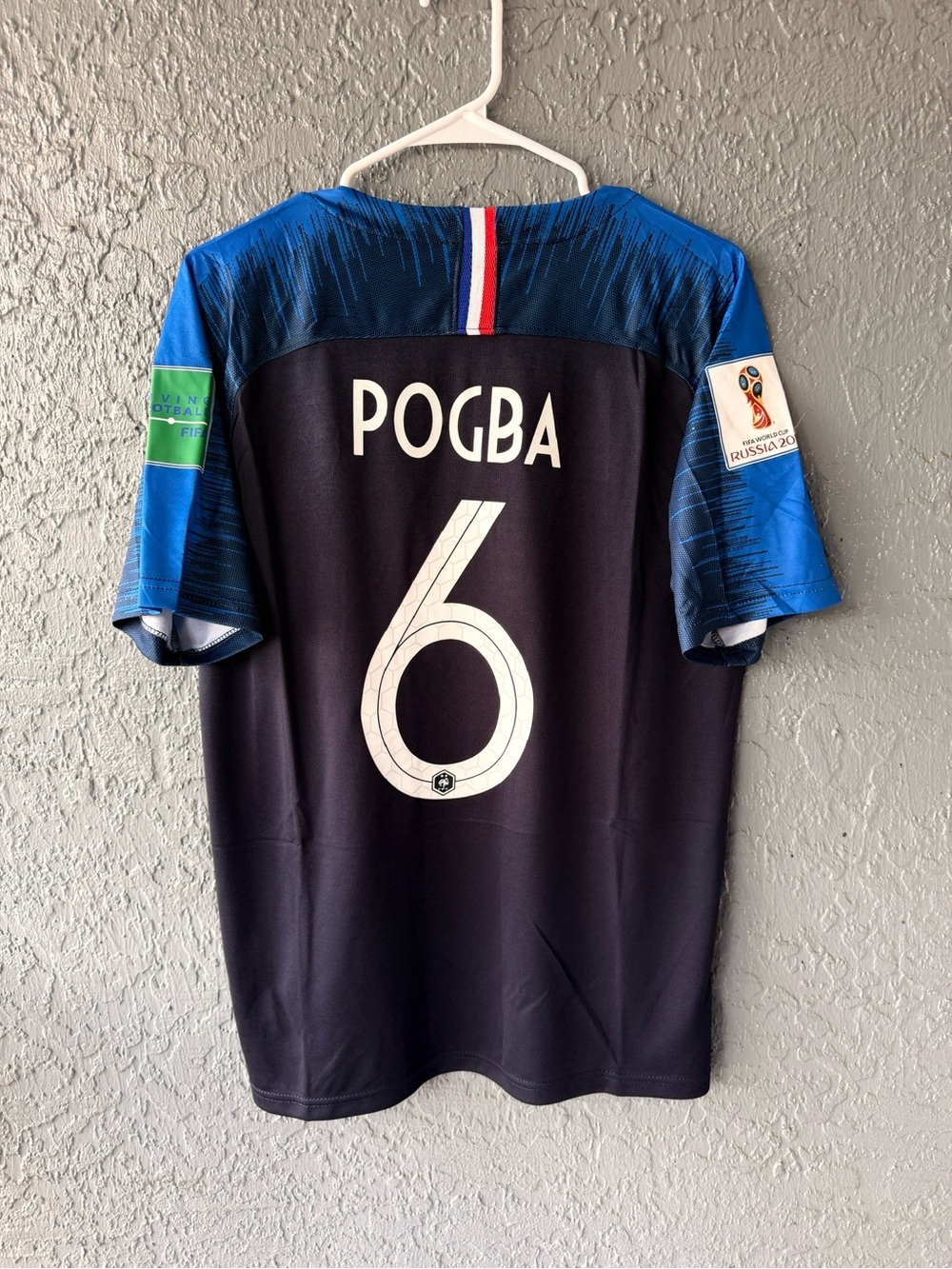 France Pogba Jersey Final 2018 Blue